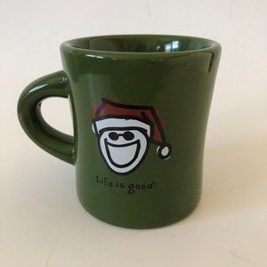 Life is Good Holiday Christmas Santa Mug